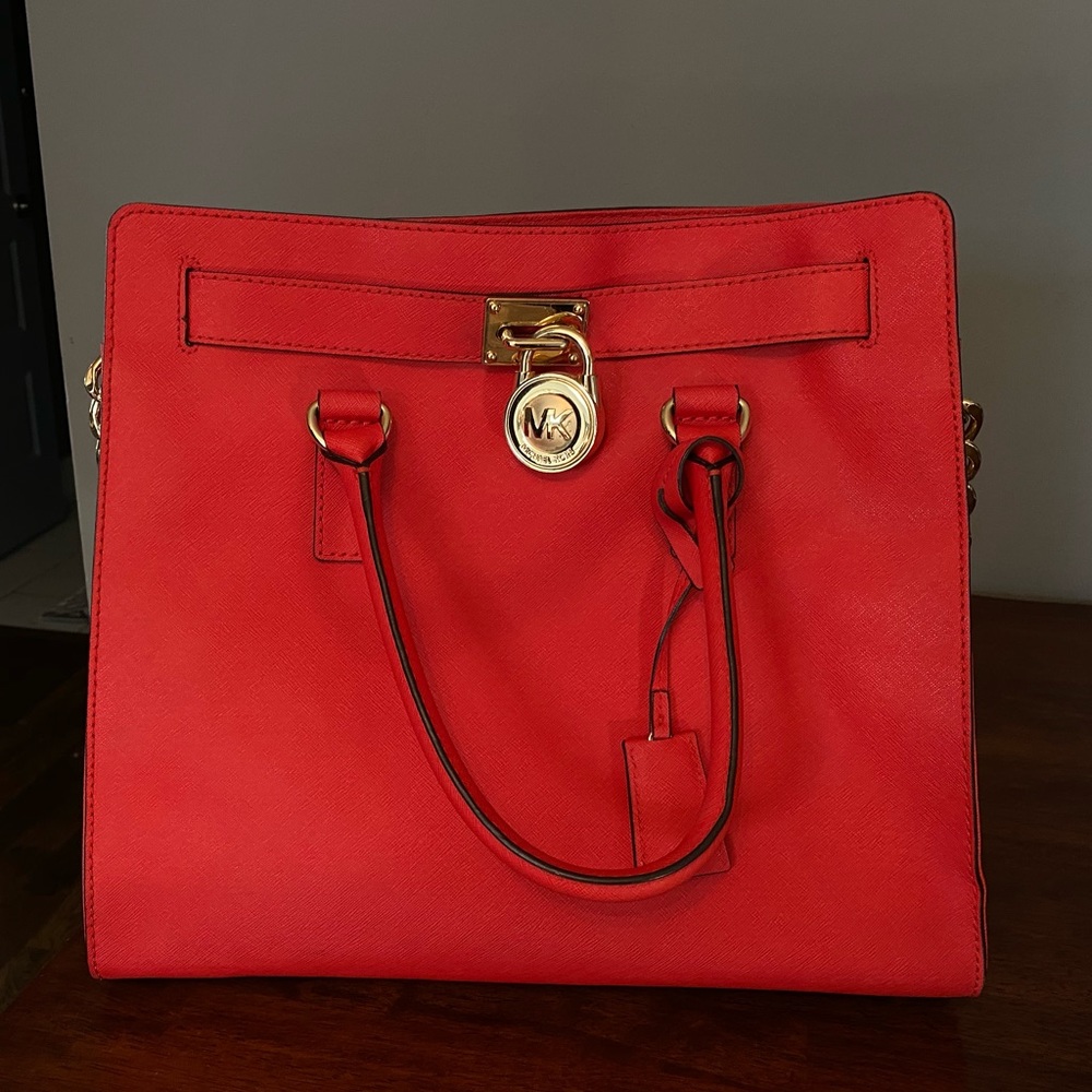 Michael Kors Hamilton MK Chili Red Large Tote